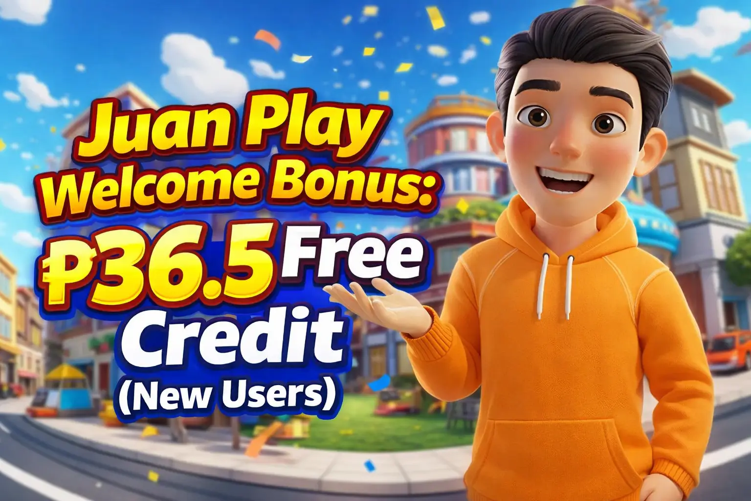 Welcome Bonus - Juan Play ₱36.5 Free Credit for New Users